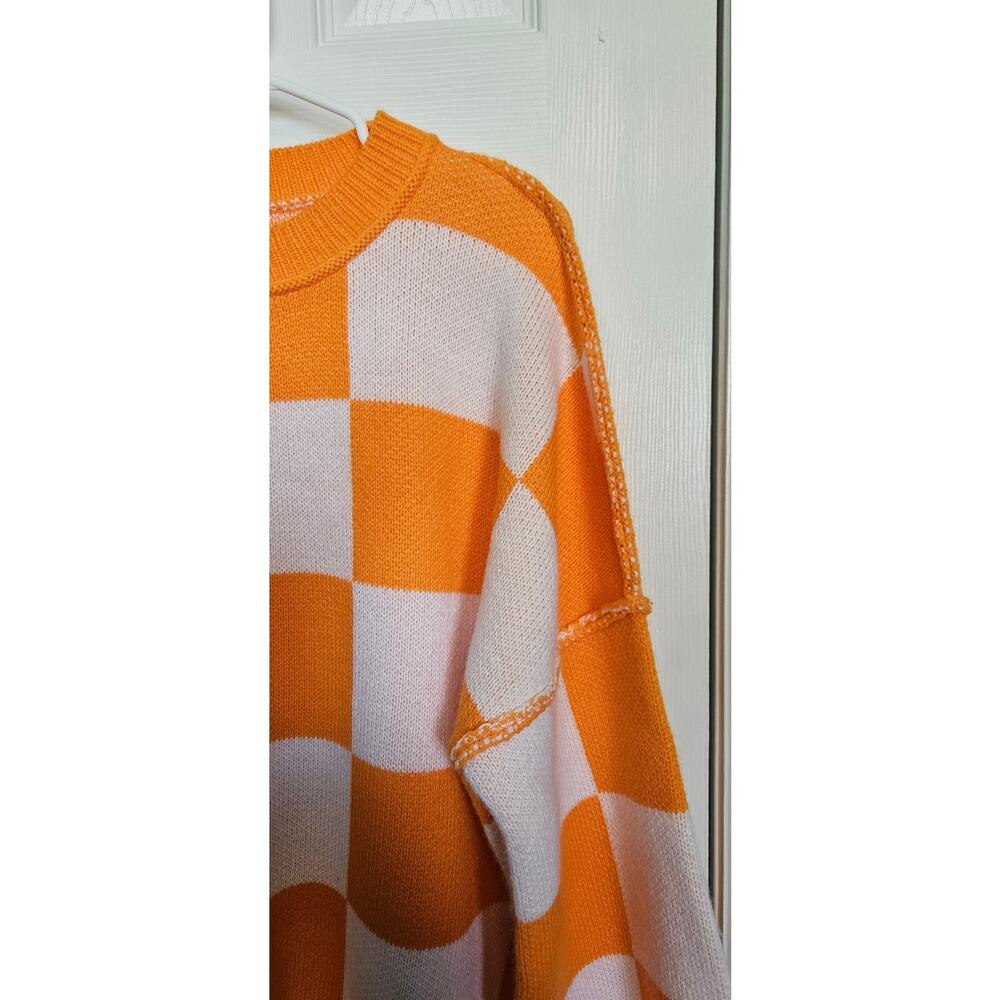 Tennessee Orange White Sweater Size L No Brand - Picture 3 of 3